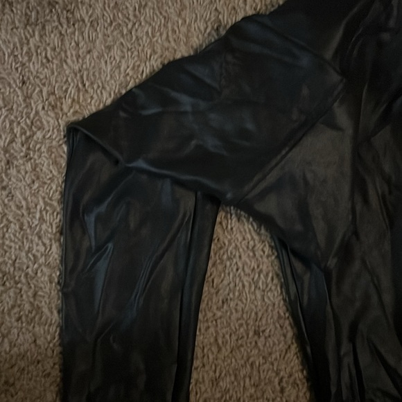 Faux leather spanx leggings. Tag is missing. Size S/M - Picture 2 of 2
